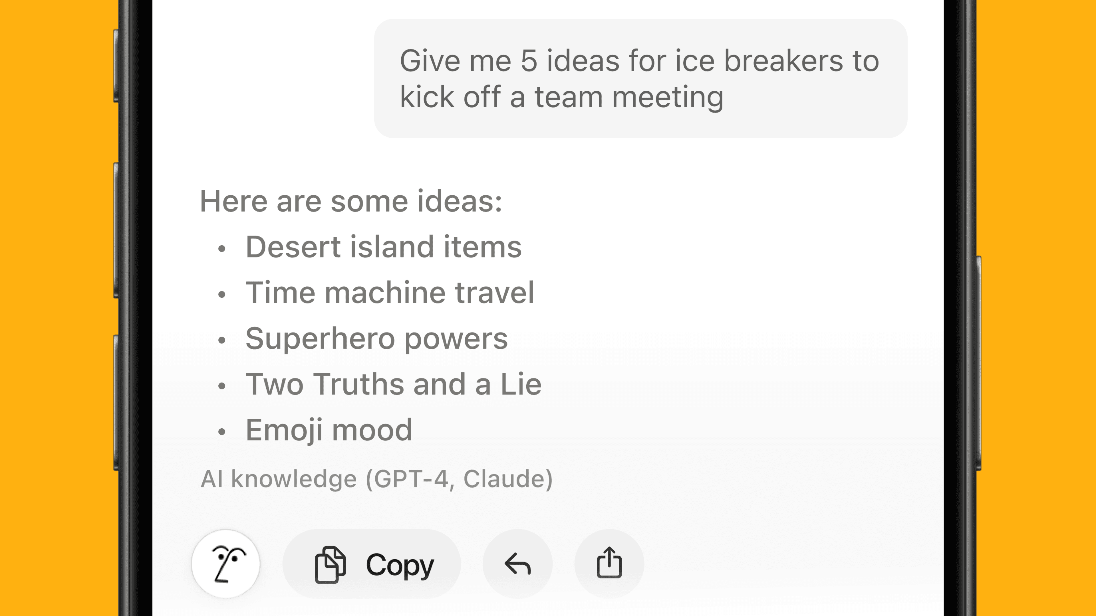 Chat about anything
