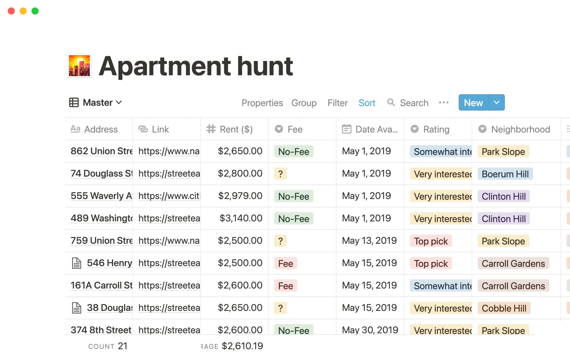 Bilde for top-10-free-real-estate-hunt-templates-in-notion